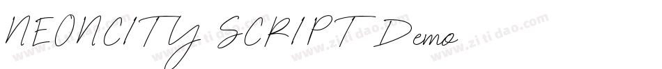 NEONCITY SCRIPT Demo字体转换